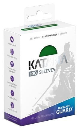 Ultimate Guard Katana Sleeves Standard Size 100CT - Green