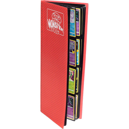 8 Pocket Tower Monster Holofoil Red Binder