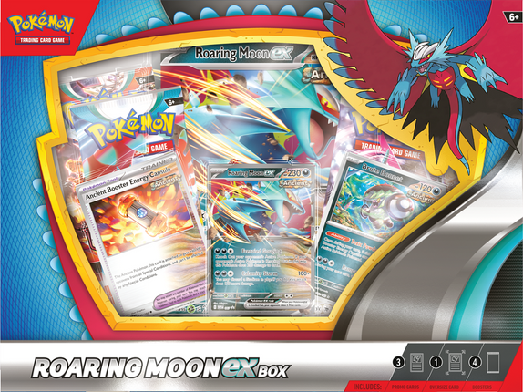 Pokémon Roaring Moon/Iron Valiant ex Box
