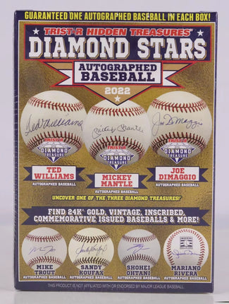Tristar Hidden Treasures Diamond Stars Autographed Baseball 2022