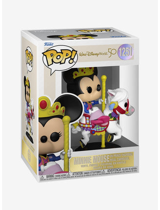 Funko Pop Disney World 50th Anniversary Minnie Mouse On Prince Charming Regal Carrousel 1251
