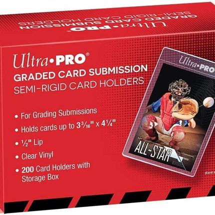 Ultra Pro Semi Rigid Graded Submission Card Holder- 200ct