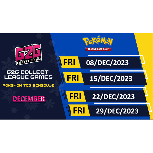 G2G Collect League Games - Pokémon Trading Card Game - December