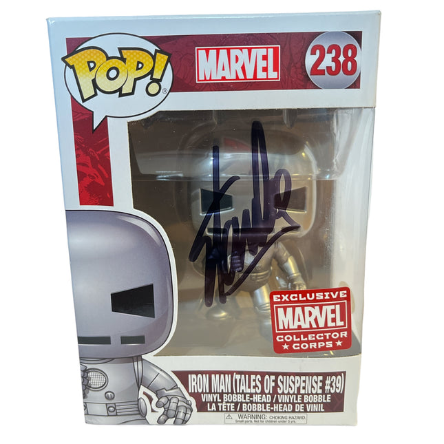 Funko Pop! Iron Man #238 Signed by Stan Lee (Exclusive Marvel Collector Corps) PSA Authentic