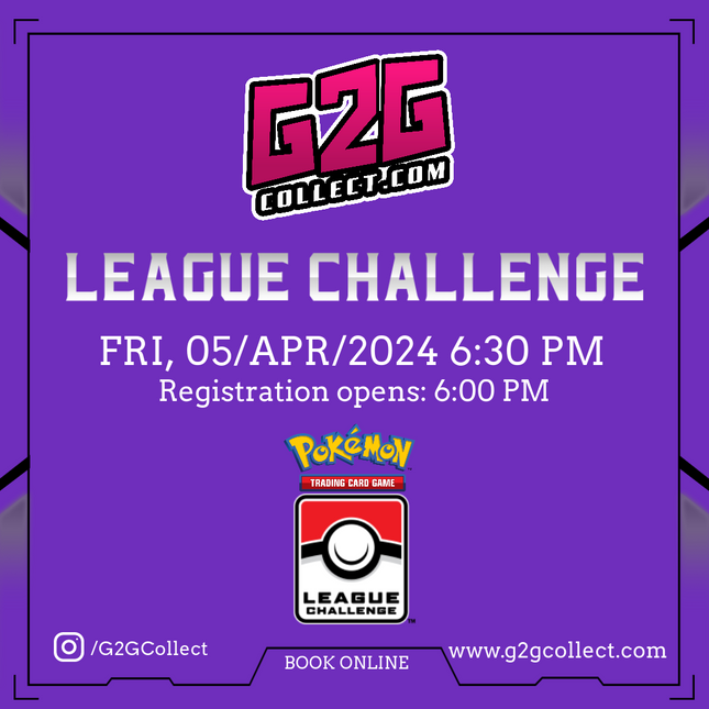 G2G Collect Pokémon TCG Challenge (APRIL)