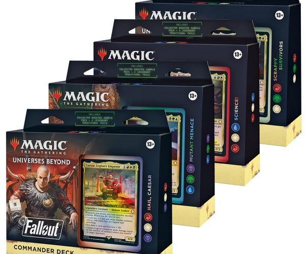 Mtg Commander 2018 Decks Magic The Gathering: Universes Beyond: Fallout Commander  Decks  G2G Collect Aminatou Esper -