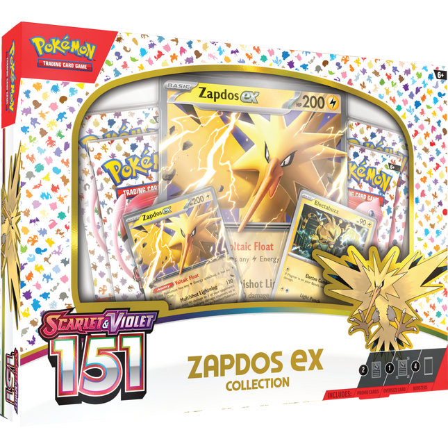 Pokémon Scarlet and Violet 151 Zapdos Ex Collection Box