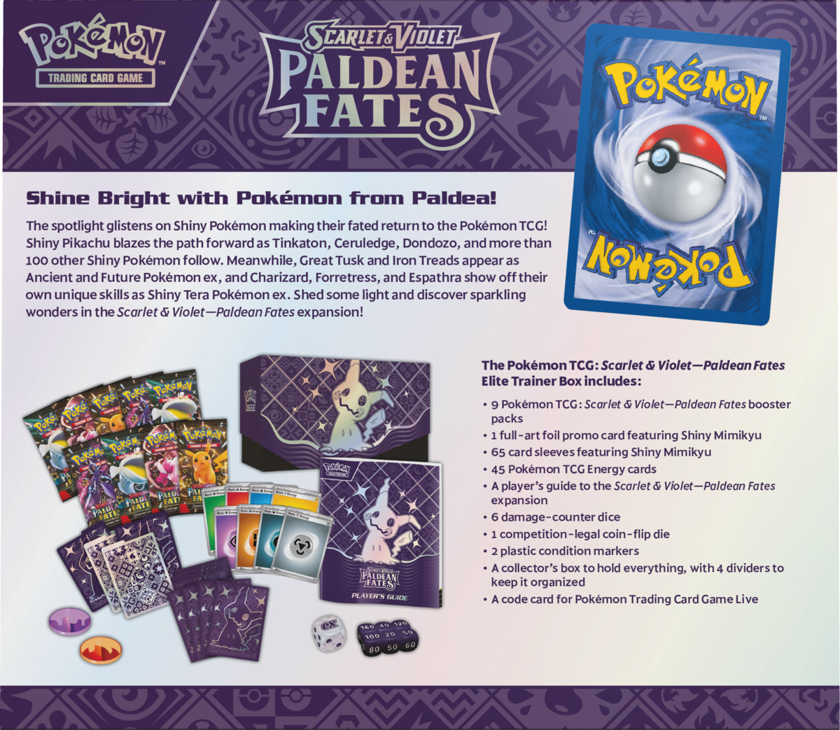 paldea fates booster box Pokemon TCG: Paldean Fates BOOSTER BUNDLE DISPLAY BOX First Print New MINT BOX!