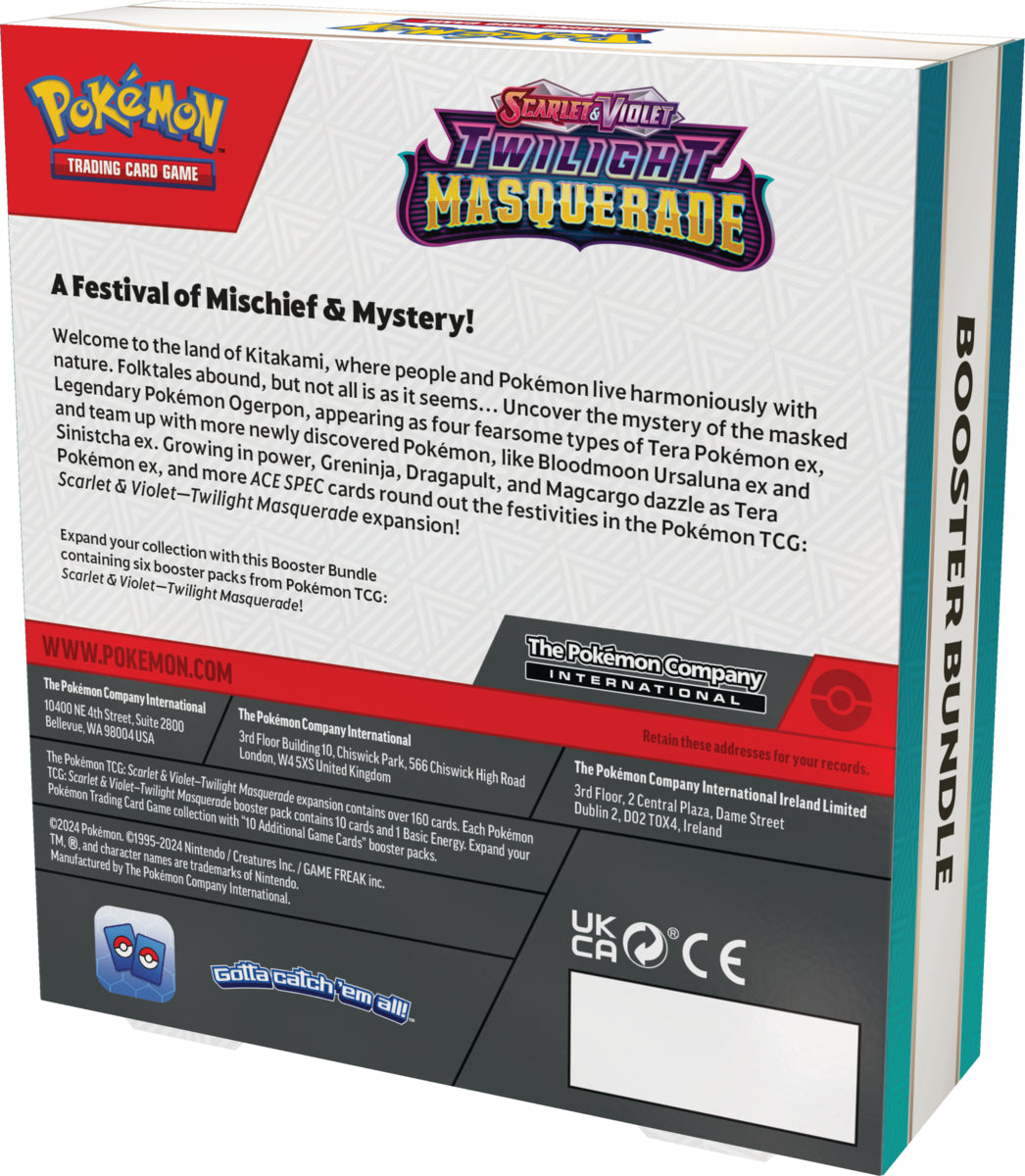 Pokmon Scarlet & Violet Twilight Masquerade Booster Bundle G2G Collect Pokmon Scarlet & Violet Twilight Masquerade Booster Bundle G2G Collect