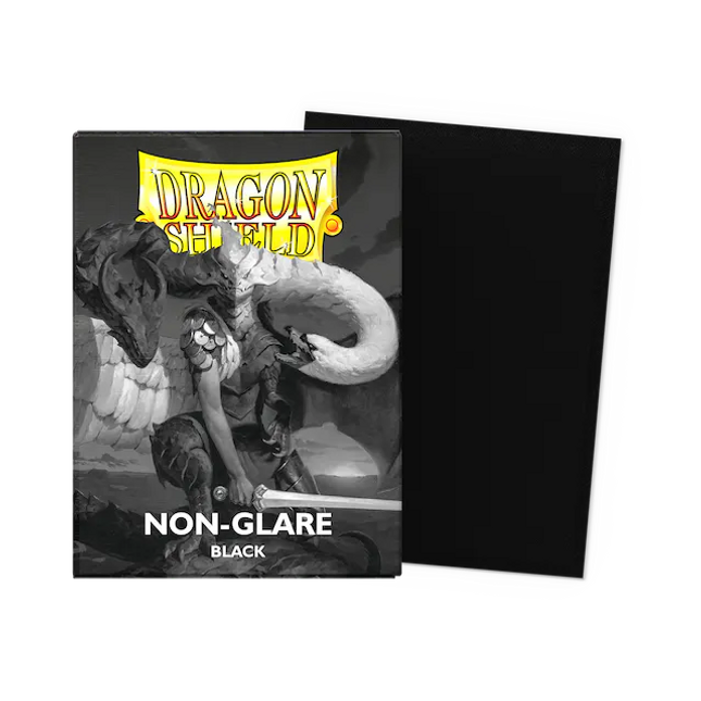 Dragon Shield Sleeves Matte Non-Glare - BLACK -  100CT
