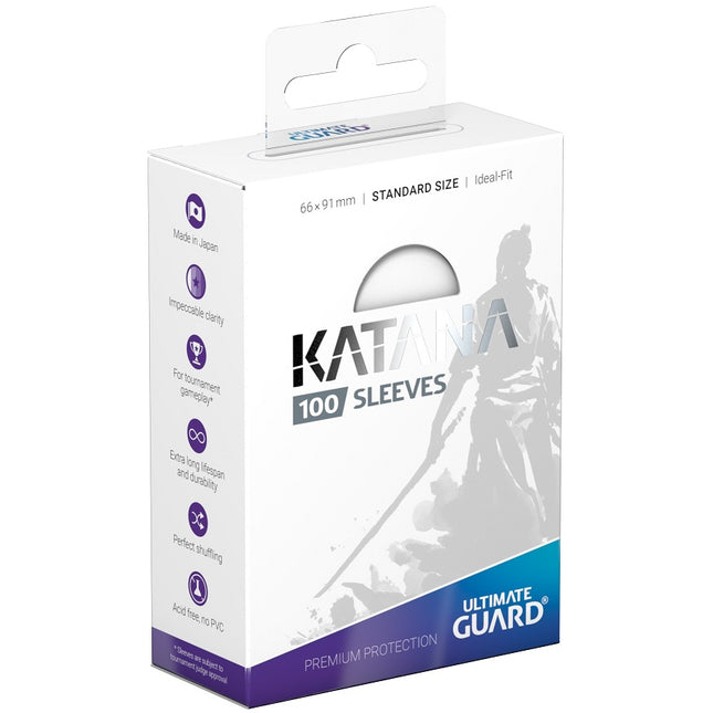 Ultimate Guard Katana Sleeves Standard Size 100CT - White