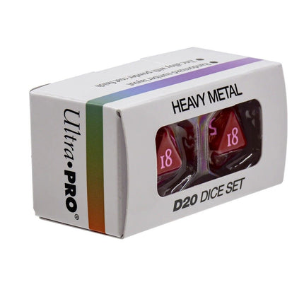 Ultra Pro: Vivid  Heavy Metal Dice D20 - Red