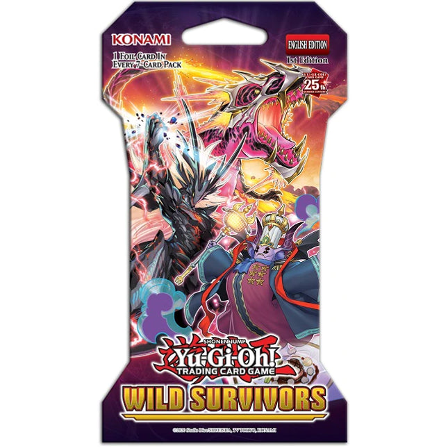 Yu Gi Oh! Wild Survivors Sleeved Booster Pack - 1st Edition