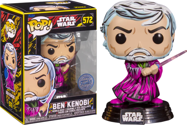 Funko Pop Star Wars Retro Ben Kenobi Bobble-Head 572