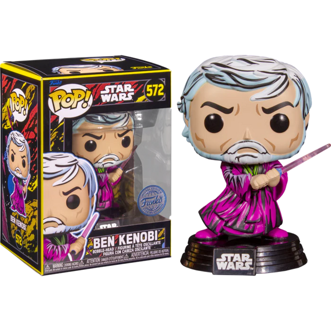 Funko Pop Star Wars Retro Ben Kenobi Bobble-Head 572