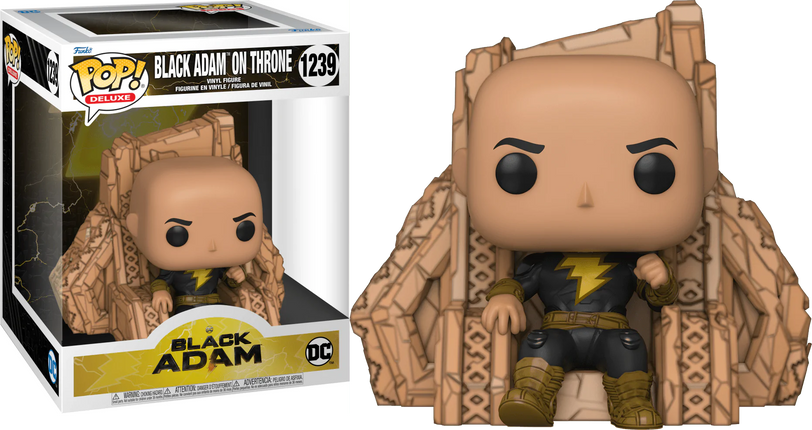 Funko Pop Deluxe Black Adam - Black Adam on Throne 1239