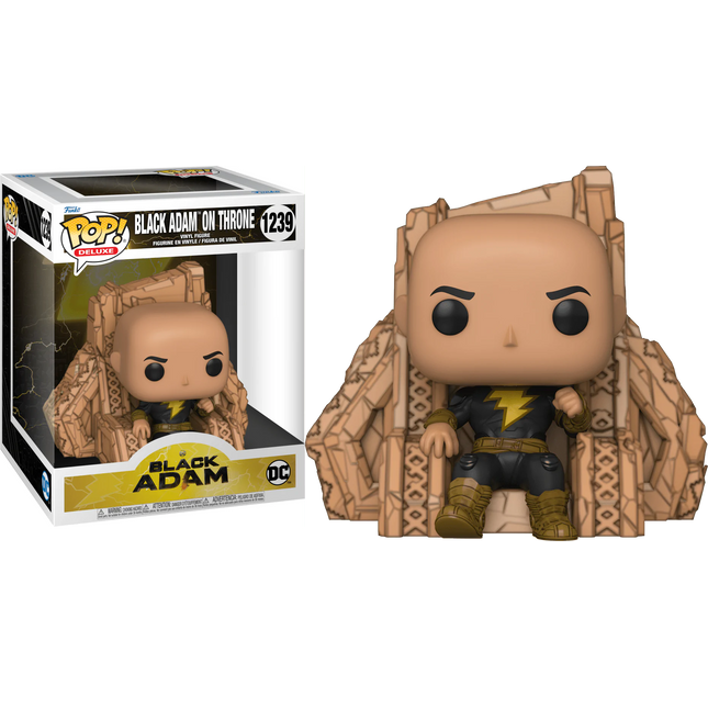 Funko Pop Deluxe Black Adam - Black Adam on Throne 1239