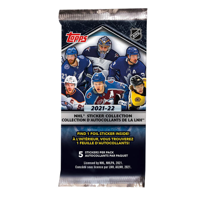 Topps NHL Hockey Sticker Collection Pack 2021-22