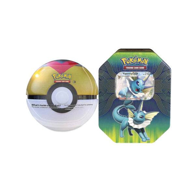 Pokémon Poke Ball and Vaporeon Tin