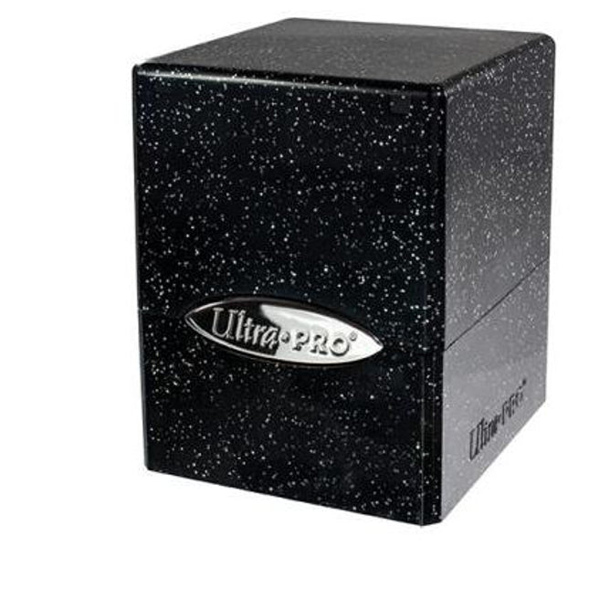 Deck Box Satin Cube Glitter Black