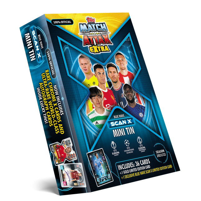 Match Attax Extra Scan X Mini Tin - Blue Wave