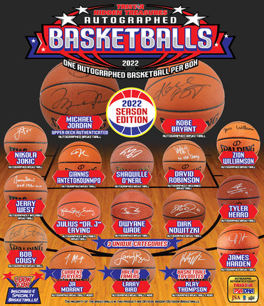Tristar Hidden Treasures Autographed Basketball 2022