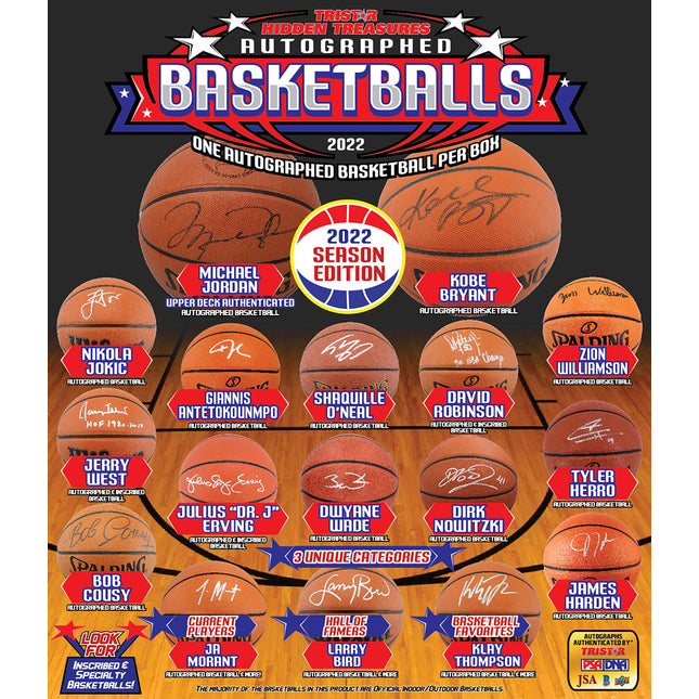 Tristar Hidden Treasures Autographed Basketball 2022