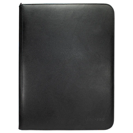 Ultra Pro Binder 9 Pocket Vivid Zippered Black - Stores 360 Cards