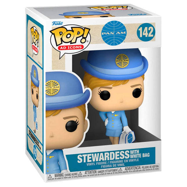 Funko Pop Ad Icons Pan Am Stewardess With White Bag 142